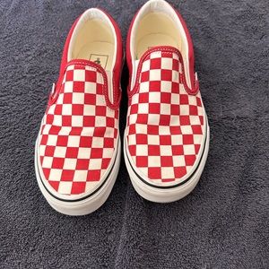 Vans…Red checkered Vans size 7